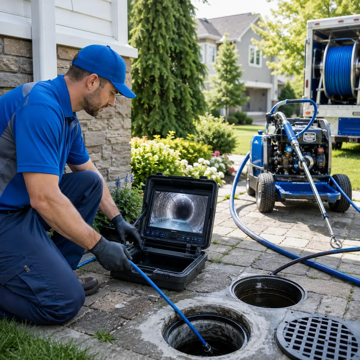 Outdoor drain cleaning professionals serving Crown, PA
